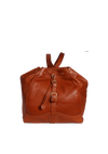 LEATHER DRAWSTRING BACKPACK