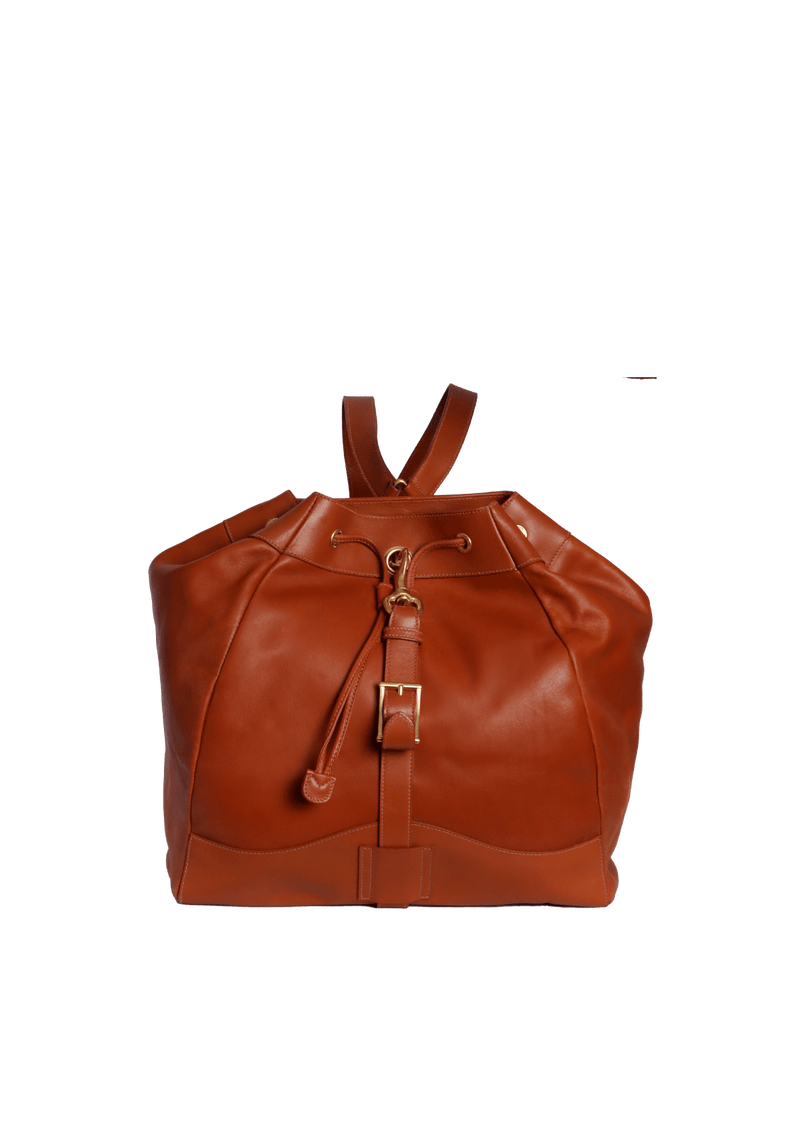 LEATHER DRAWSTRING BACKPACK