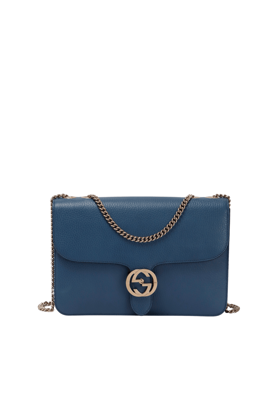 BOLSA GUCCI INTERLOCKING G DOLLAR CHAIN AZUL ORIGINAL – Gringa