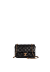 CC QUILTED MINI FLAP BAG