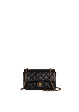 CC QUILTED MINI FLAP BAG