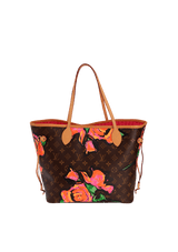 X STEPHEN SPROUSE MONOGRAM ROSES NEVERFULL MM