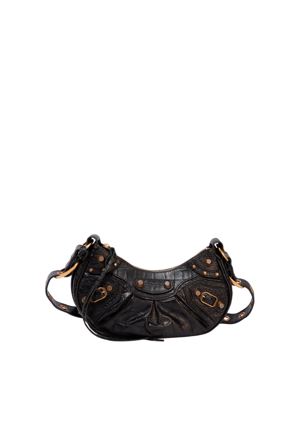 LE CAGOLE XS CROCODILE EMBOSSED