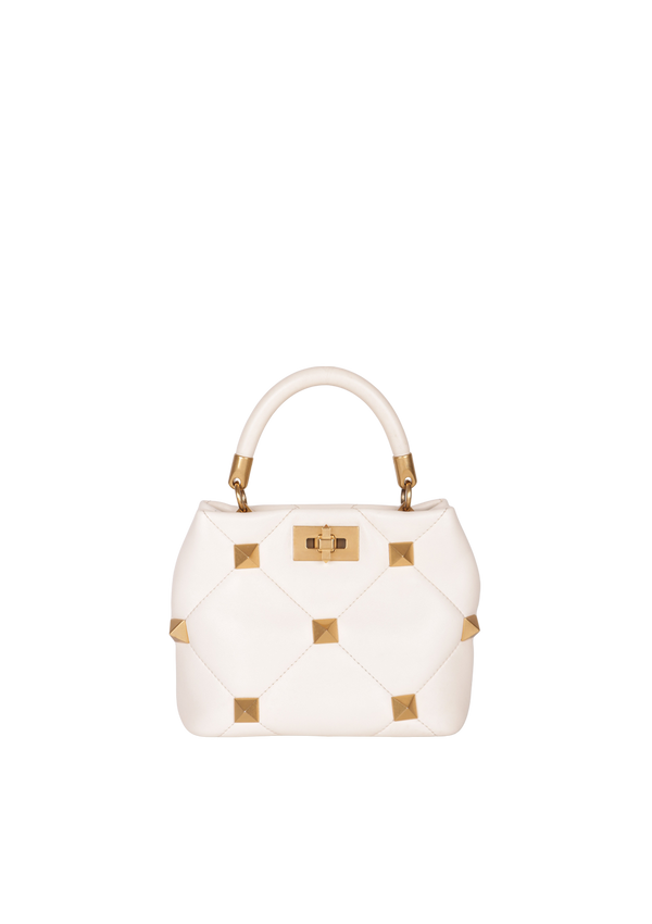 ROMAN STUD TOP HANDLE BAG