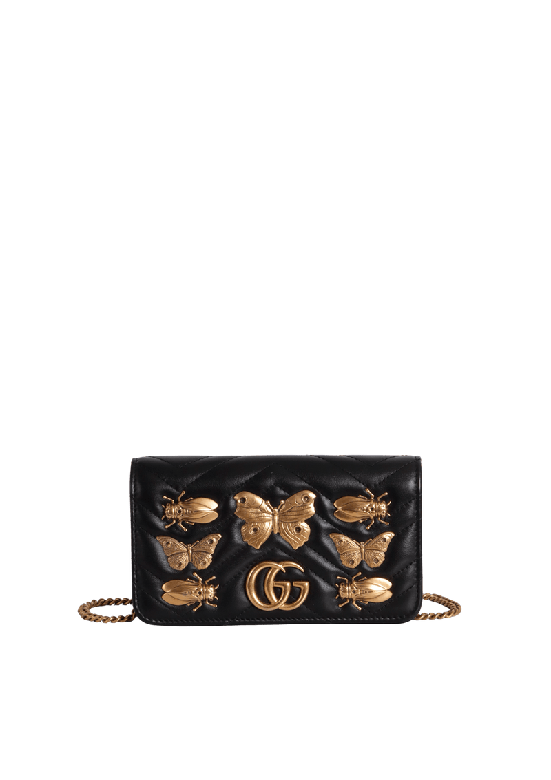 ANIMAL STUDS GG MARMONT CHAIN FLAP BAG