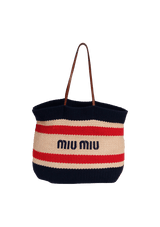WOVEN LOGO SHOPPER TOTE