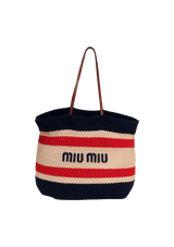 WOVEN LOGO SHOPPER TOTE