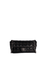 TWEED DOUBLE STITCH FLAP BAG