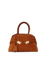 SUEDE HUG HANDLE BAG