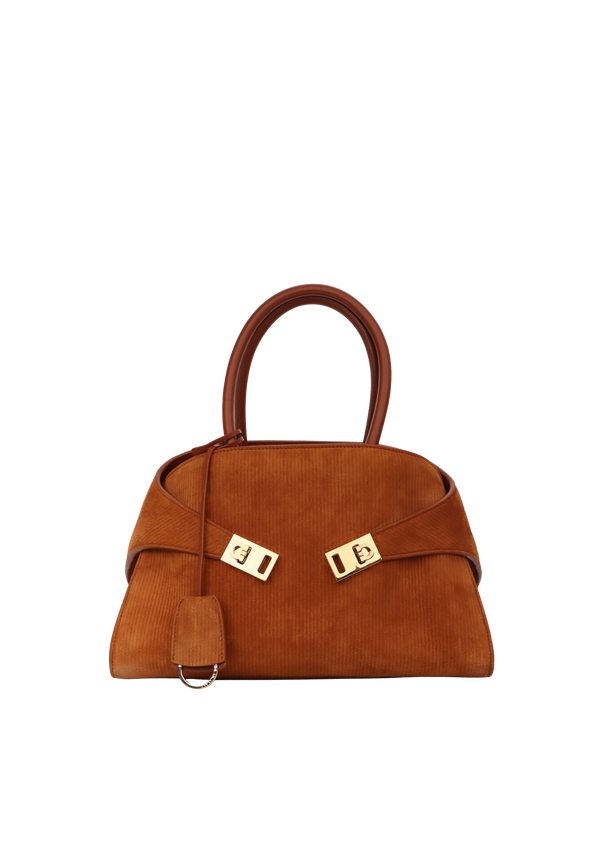 SUEDE HUG HANDLE BAG