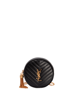 VINYLE ROUND CROSSBODY BAG