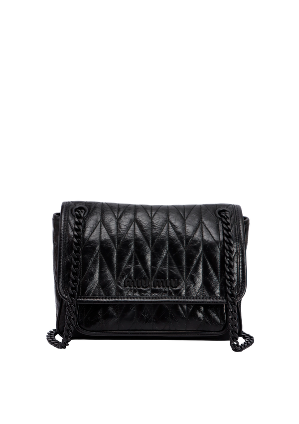 LEATHER FLAP BAG