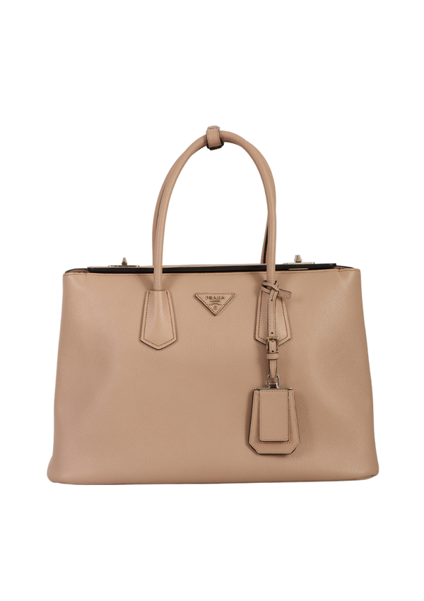 LARGE SAFFIANO CUIR TWIN BAG