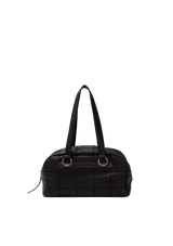 SQUARE STITCH BOWLER BAG