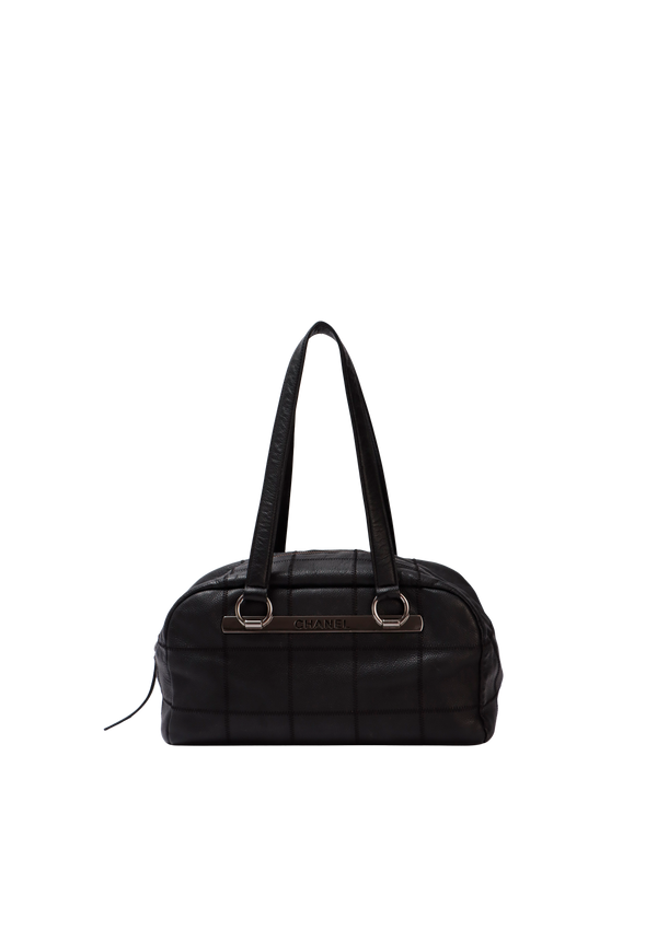 SQUARE STITCH BOWLER BAG