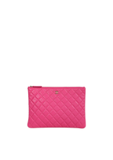 CASE CAVIAR MEDIUM CLUTCH PINK
