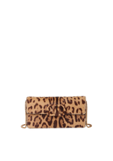 VSLING LEOPARD CALF HAIR WALLET ON CHAIN
