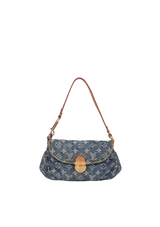 MONOGRAM DENIM MINI PLEATY