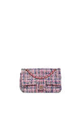 MEDIUM DOUBLE FLAP BAG TWEED