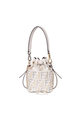 MINI STUDDED ZUCCA MON TRESOR BUCKET BAG