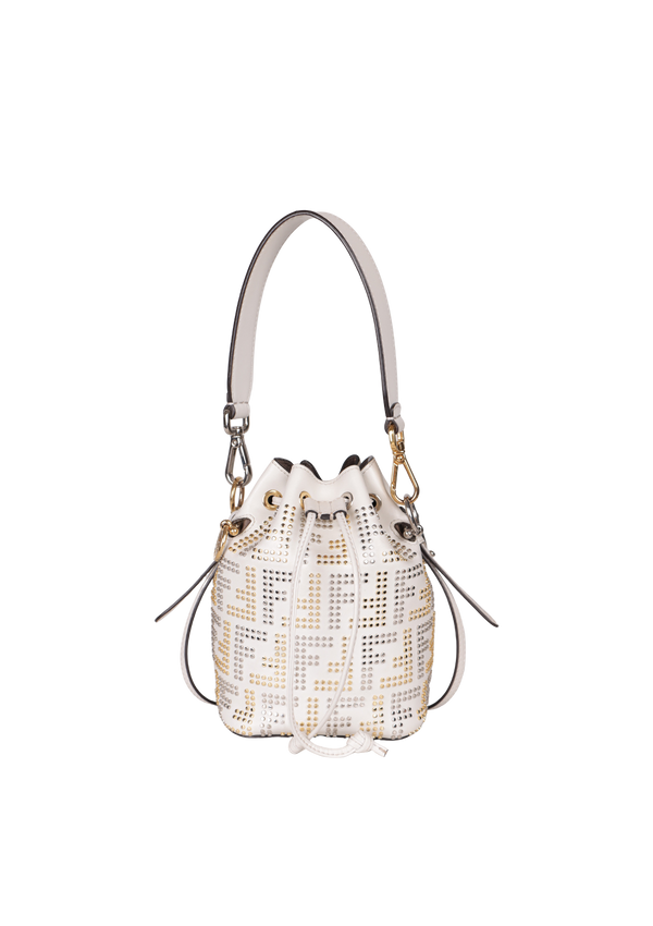 MINI STUDDED ZUCCA MON TRESOR BUCKET BAG