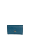 SAFFIANO AZURRO METAL WALLET