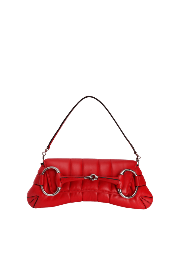 LEATHER MEDIUM HORSEBIT CHAIN BAG