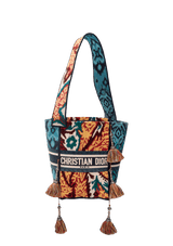 EMBROIDERED D-BUBBLE BUCKET BAG