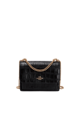 CROCODILE EMBOSSED KLARE CROSSBODY BAG
