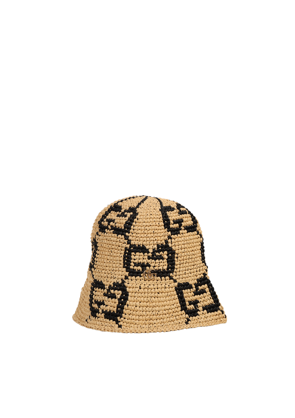 RAFFIA BUCKET HAT