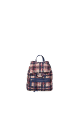 TWEED PRINT NYLON COCO BACKPACK