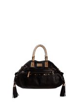 QUILTED LEATHER SATCHEL BAG