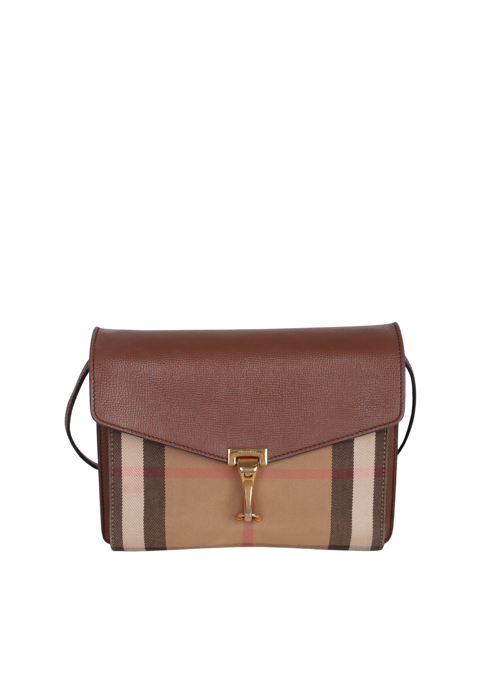 BOLSA BURBERRY HOUSE CHECK MACKEN BAG MARROM ORIGINAL – Gringa