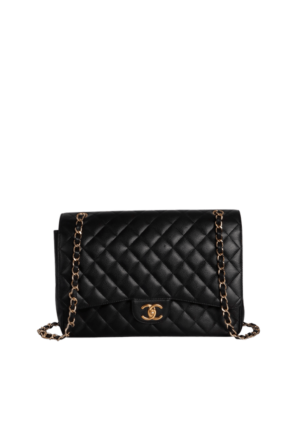 MAXI CLASSIC DOUBLE FLAP CAVIAR