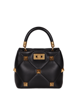 ROMAN STUD TOP HANDLE BAG