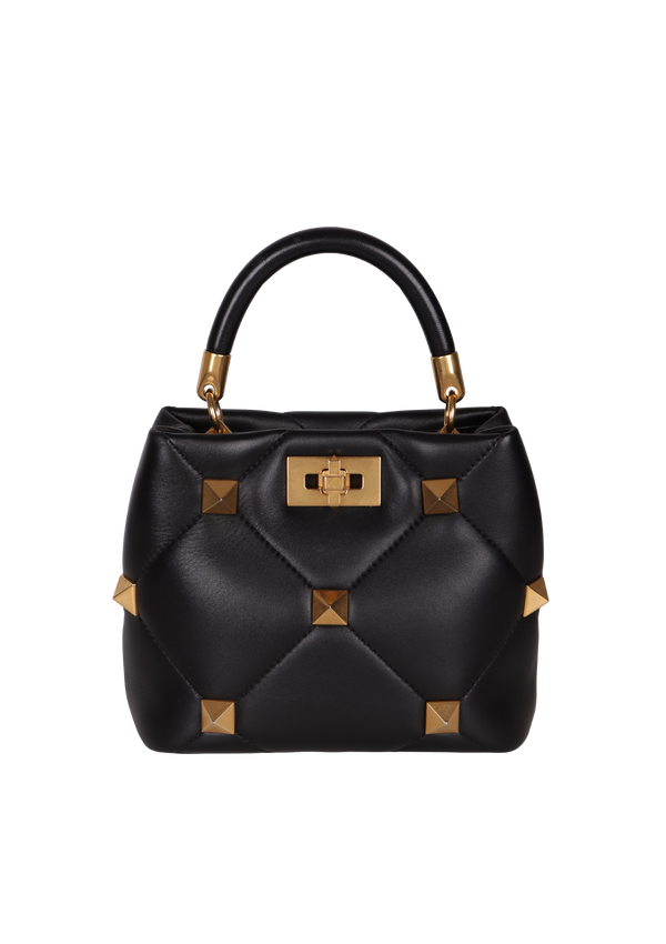 ROMAN STUD TOP HANDLE BAG