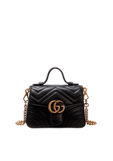 GG MARMONT SMALL TOP HANDLE BAG
