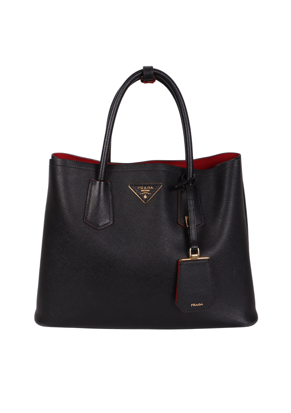 LARGE SAFFIANO CUIR DOUBLE TOTE