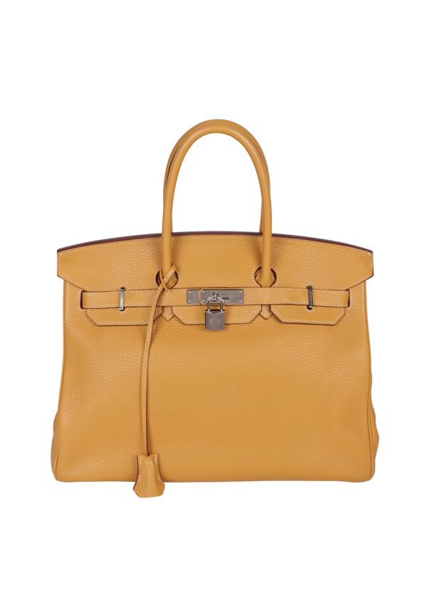 CLEMENCE BIRKIN 35 PALLADIUM HARDWARE