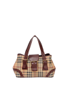 HAYMARKET CHECK COATED TOTE