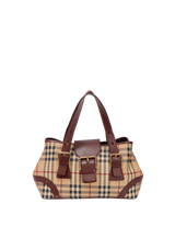 HAYMARKET CHECK COATED TOTE