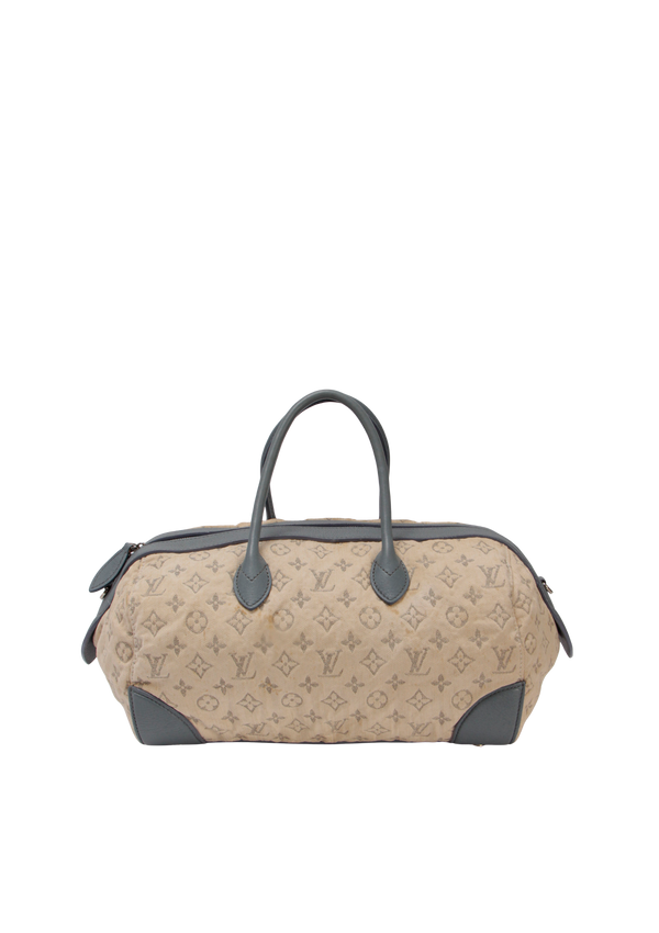 MONOGRAM DENIM SPEEDY ROUND GM