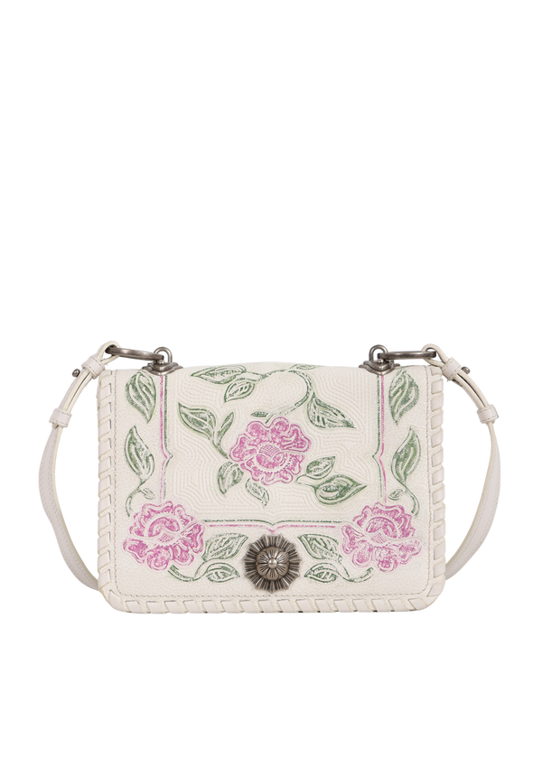 GOATSKIN MADRAS FLORAL EMBOSSED
