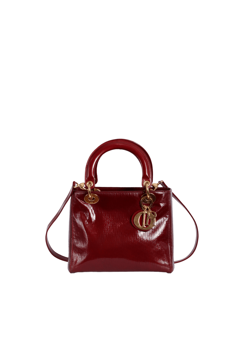 PATENT LEATHER OBLIQUE LADY DIOR