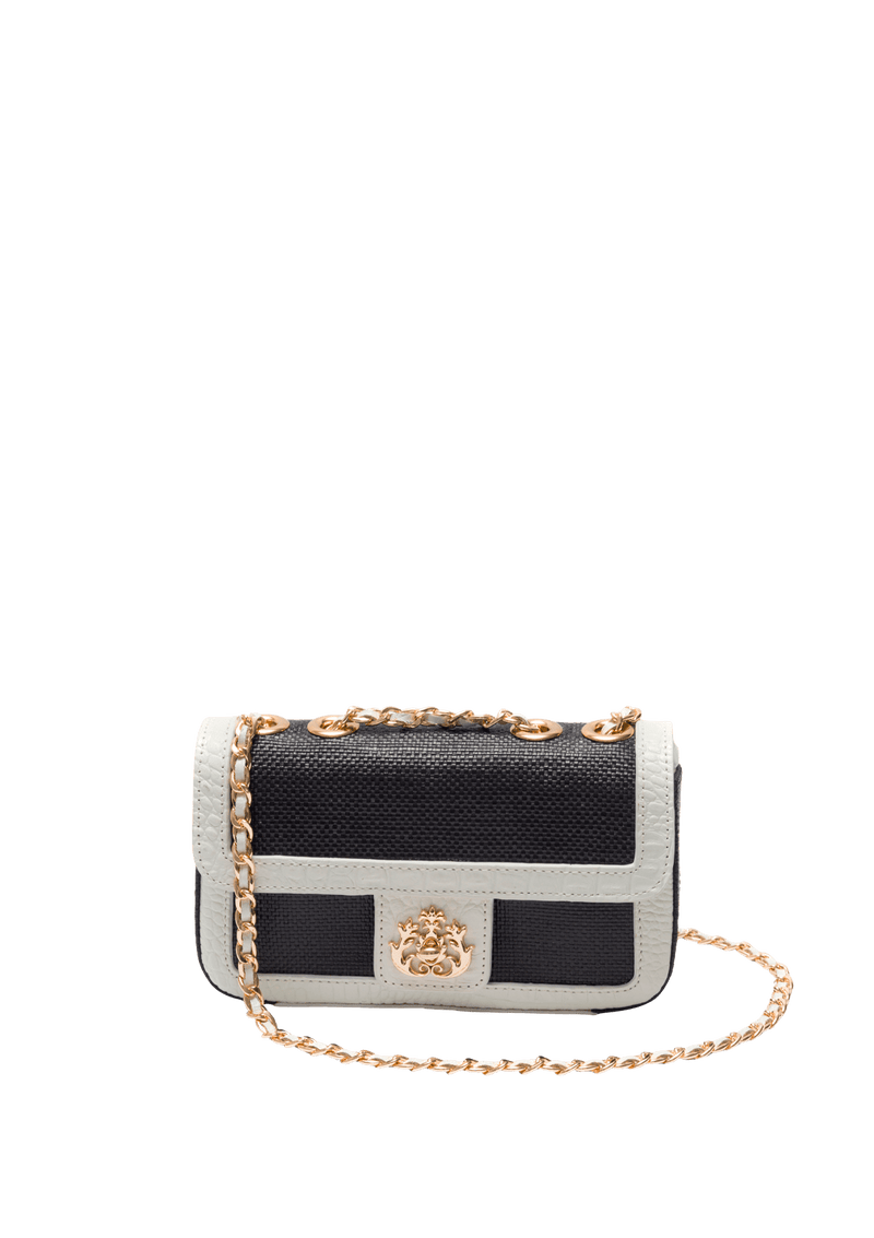 BOLSA ANNE EM PALHA MARSHMALLOW