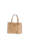 MINI CRYSTAL GALLERIA DOUBLE ZIP TOTE