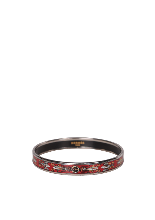 ENAMEL NARROW BANGLE BRACELET