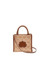 BOLSA MINI TOTE SIRENA JACQUARD  CAMEL