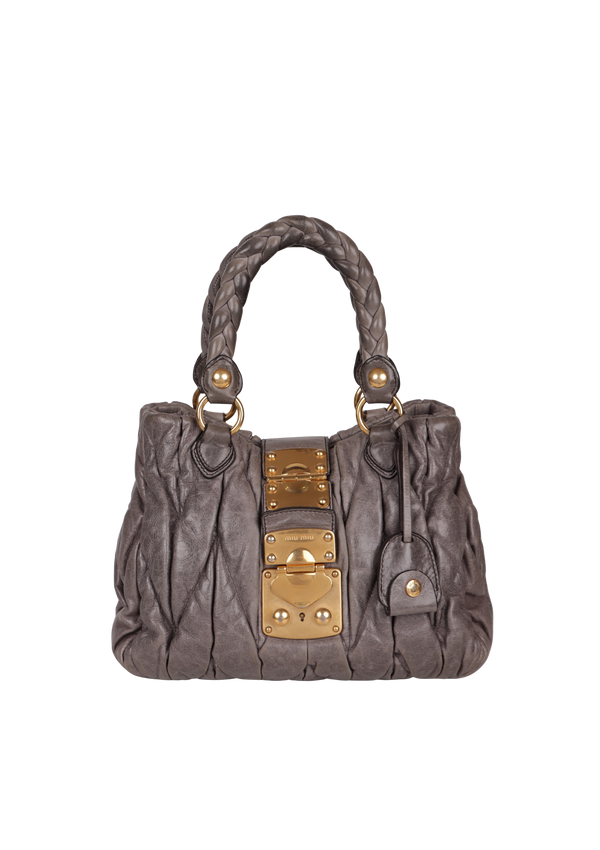 MADRAS MATELASSE SATCHEL