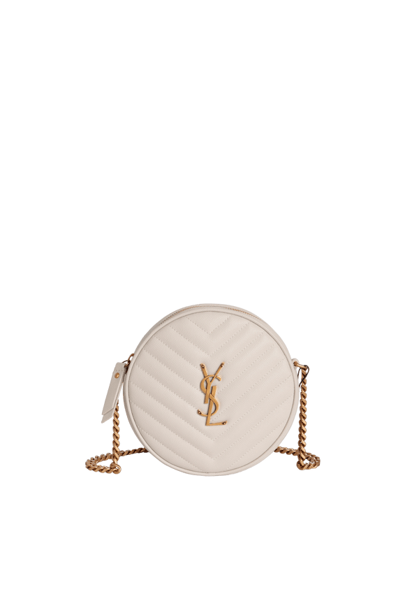 VINYLE ROUND CROSSBODY BAG